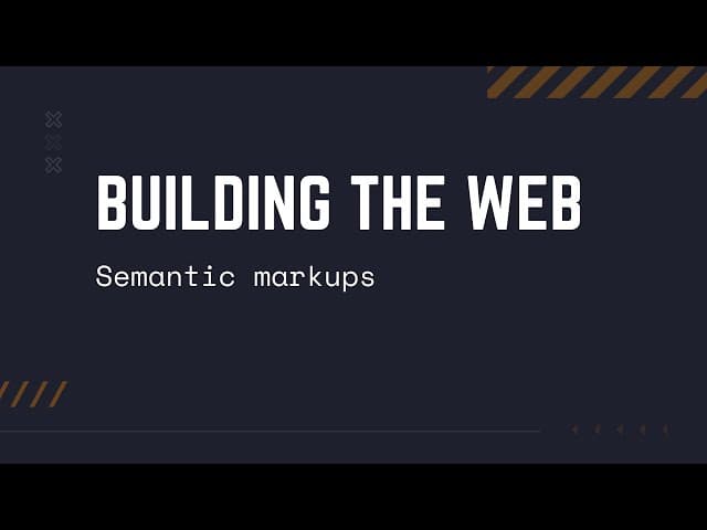 Building The Web